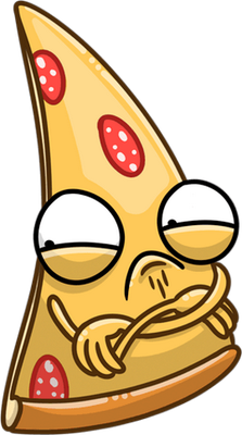 pizza - restauration - alimentation - smiley émoticône émoji cartoon clipart illustration - artémotic
