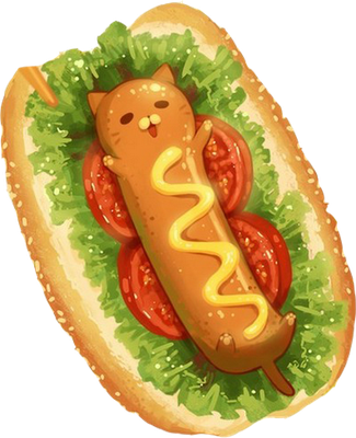 hot dog - restauration - alimentation - smiley émoticône émoji cartoon clipart illustration - artémotic