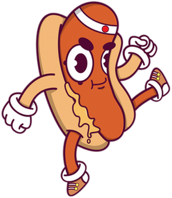 hot dog - restauration - alimentation - smiley émoticône émoji cartoon clipart illustration - artémotic