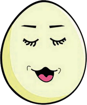 œuf - restauration - alimentation - smiley émoticône émoji cartoon clipart illustration - artémotic