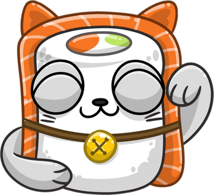 sushi - restauration - alimentation - smiley émoticône émoji cartoon clipart illustration - artémotic