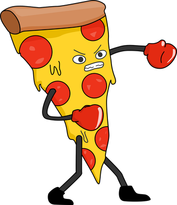 pizza - restauration - alimentation - smiley émoticône émoji cartoon clipart illustration - artémotic