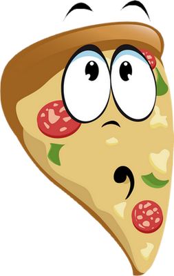 pizza - restauration - alimentation - smiley émoticône émoji cartoon clipart illustration - artémotic