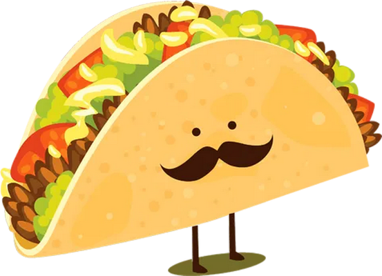 taco - restauration - alimentation - smiley émoticône émoji cartoon clipart illustration - artémotic