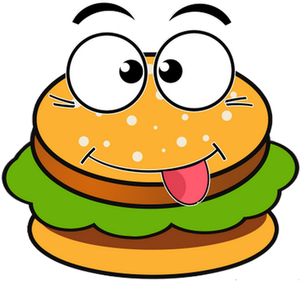 hamburger - restauration - alimentation - smiley émoticône émoji cartoon clipart illustration - artémotic
