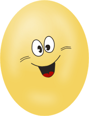 œuf - restauration - alimentation - smiley émoticône émoji cartoon clipart illustration - artémotic