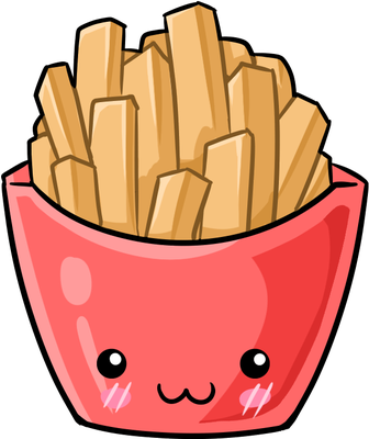 frite - restauration - alimentation - smiley émoticône émoji cartoon clipart illustration - artémotic