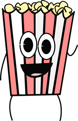 pop-corn - restauration - alimentation - smiley émoticône émoji cartoon clipart illustration - artémotic