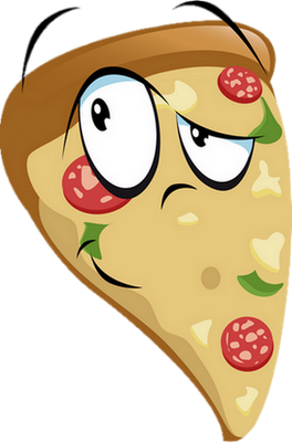 pizza - restauration - alimentation - smiley émoticône émoji cartoon clipart illustration - artémotic