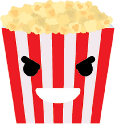pop-corn - restauration - alimentation - smiley émoticône émoji cartoon clipart illustration - artémotic