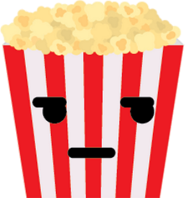 pop-corn - restauration - alimentation - smiley émoticône émoji cartoon clipart illustration - artémotic