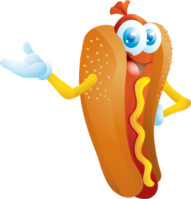 hot dog - restauration - alimentation - smiley émoticône émoji cartoon clipart illustration - artémotic