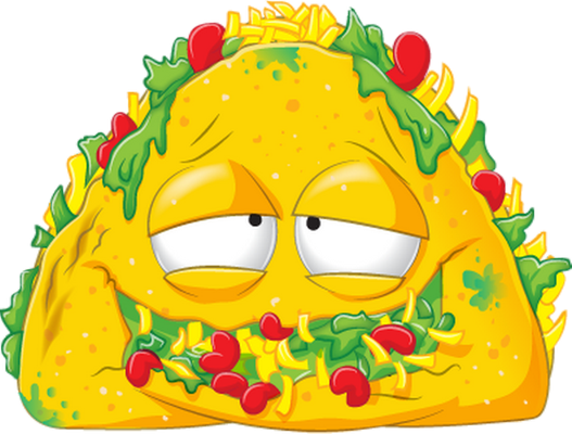 taco - restauration - alimentation - smiley émoticône émoji cartoon clipart illustration - artémotic