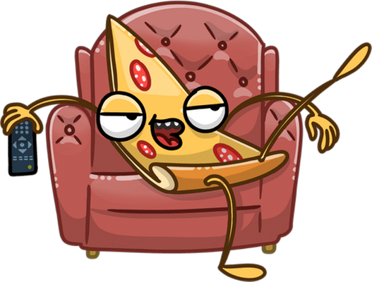pizza - restauration - alimentation - smiley émoticône émoji cartoon clipart illustration - artémotic