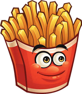 frite - restauration - alimentation - smiley émoticône émoji cartoon clipart illustration - artémotic