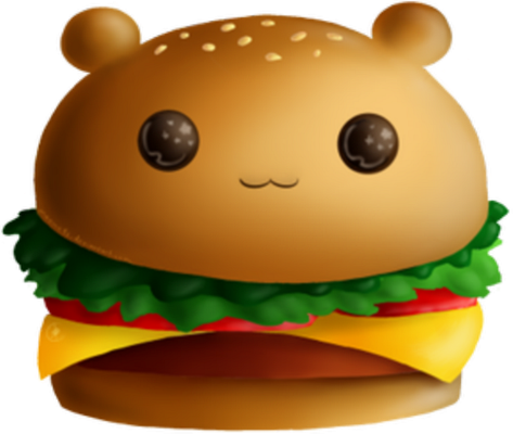 hamburger - restauration - alimentation - smiley émoticône émoji cartoon clipart illustration - artémotic