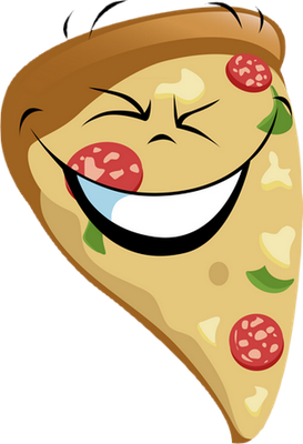 pizza - restauration - alimentation - smiley émoticône émoji cartoon clipart illustration - artémotic