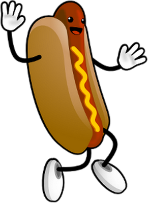 hot dog - restauration - alimentation - smiley émoticône émoji cartoon clipart illustration - artémotic