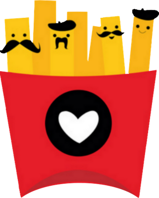 frite - restauration - alimentation - smiley émoticône émoji cartoon clipart illustration - artémotic
