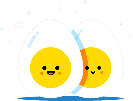 œuf - restauration - alimentation - smiley émoticône émoji cartoon clipart illustration - artémotic