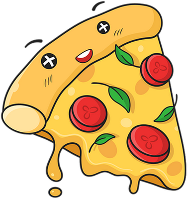 pizza - restauration - alimentation - smiley émoticône émoji cartoon clipart illustration - artémotic