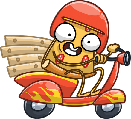 pizza - restauration - alimentation - smiley émoticône émoji cartoon clipart illustration - artémotic