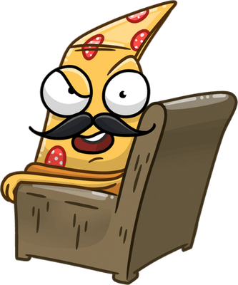 pizza - restauration - alimentation - smiley émoticône émoji cartoon clipart illustration - artémotic