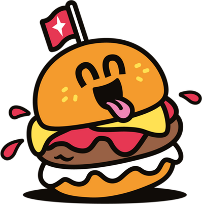 hamburger - restauration - alimentation - smiley émoticône émoji cartoon clipart illustration - artémotic