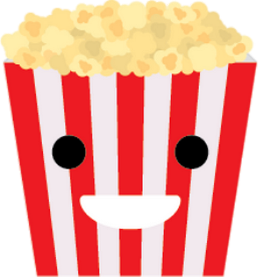 pop-corn - restauration - alimentation - smiley émoticône émoji cartoon clipart illustration - artémotic