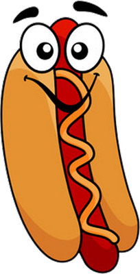 hot dog - restauration - alimentation - smiley émoticône émoji cartoon clipart illustration - artémotic