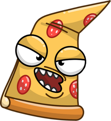 pizza - restauration - alimentation - smiley émoticône émoji cartoon clipart illustration - artémotic