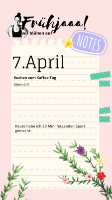 Frühjaaa Challenge Fight your Schweinehund Template