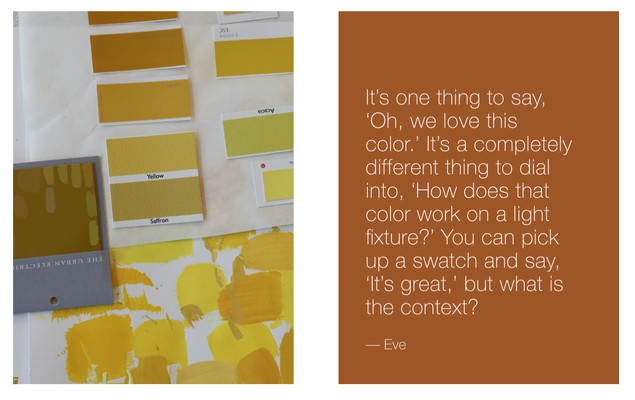 Color Studies by Eve Ashcraft for Urban Electric Co.