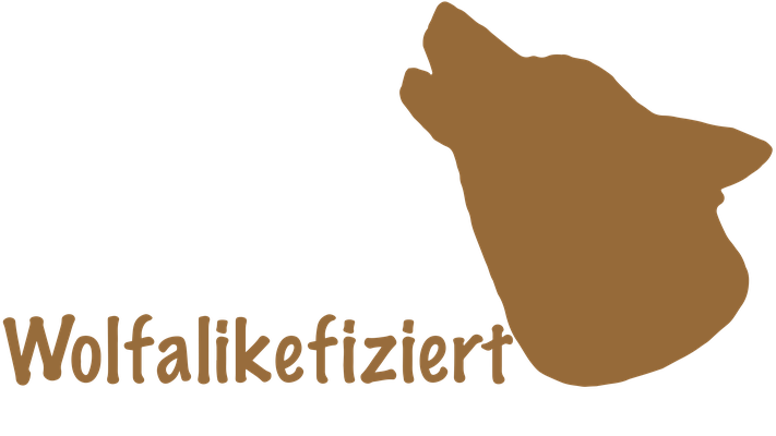 Wolfalikefiziert Hellbraun Motiv 11