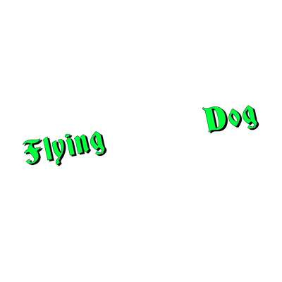 Flying Dog weiss Motiv 19