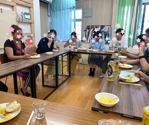 みんなで　おいしく　いただきました！