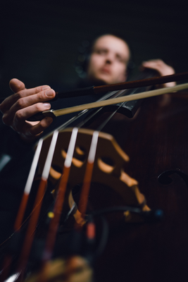 Kontrabass, Studioaufnahme, recording Session