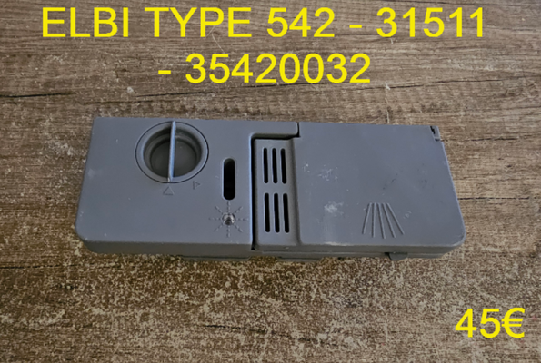 BOITE A PRODUITS LAVE-VAISSELLE : ELBI TYPE 542 - 31511 - 35420032