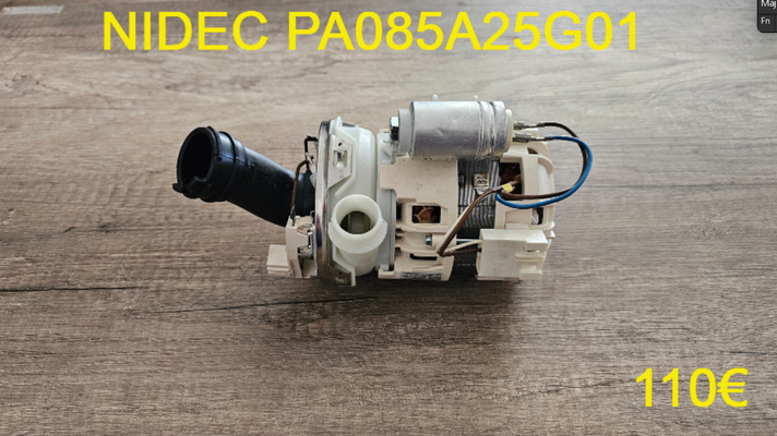 POMPE DE CYCLAGE LAVE-VAISSELLE : NIDEC PA085A25G01
