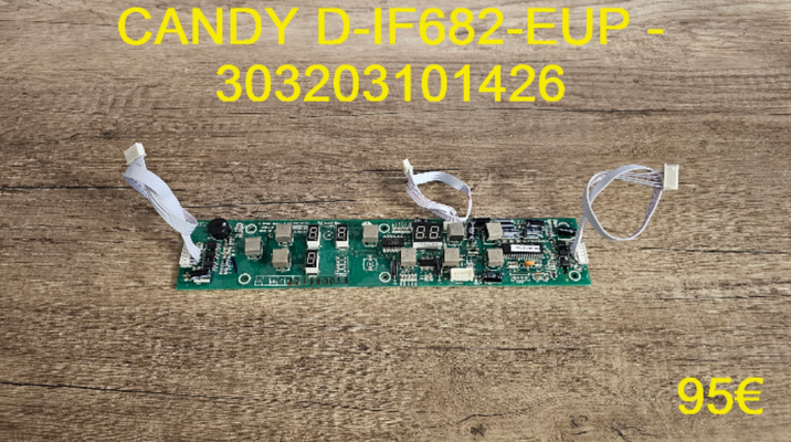 CARTE CLAVIER PLAQUE VITROCÉRAMIQUE : CANDY D-IF682-EUP - 303203101426