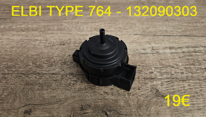PRESSOSTAT ANALOGIQUE LAVE-LINGE : ELBI TYPE 764 - 132090303