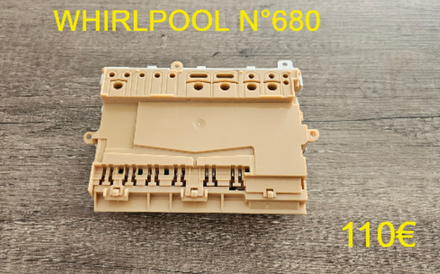 CARTE DE COMMANDE LAVE-VAISSELLE : WHIRLPOOL N°680