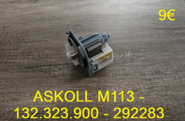 POMPE DE VIDANGE : ASKOLL M113 - 132.323.900 - 292283