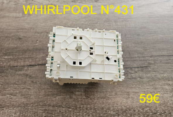 PROGRAMMATEUR LAVE-LINGE : WHIRLPOOL N°431