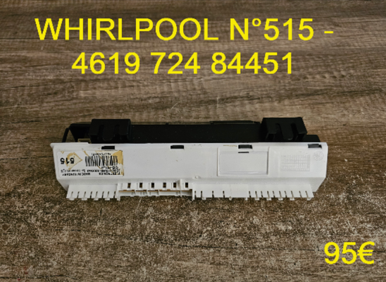 CARTE DE PUISSANCE LAVE-VAISSELLE : WHIRLPOOL N°515 - 461972484451