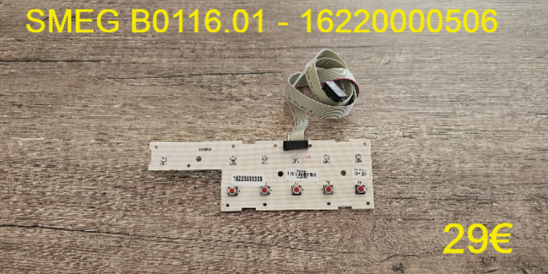 CARTE DE COMMANDE LAVE-VAISSELLE : SMEG B0116.01 - 16220000506