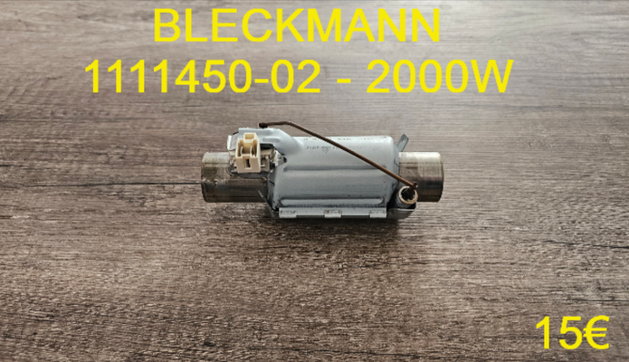 RÉSISTANCE LAVE-VAISSELLE : BLECKMANN 1111450-02 - 2000W