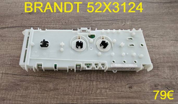 CARTE DE COMMANDE LAVE-LINGE : BRANDT 52X3124
