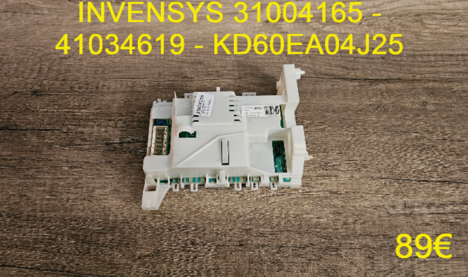 CARTE DE PUISSANCE LAVE-LINGE : INVENSYS 31004165 - 41034619 - KD60EA04J25