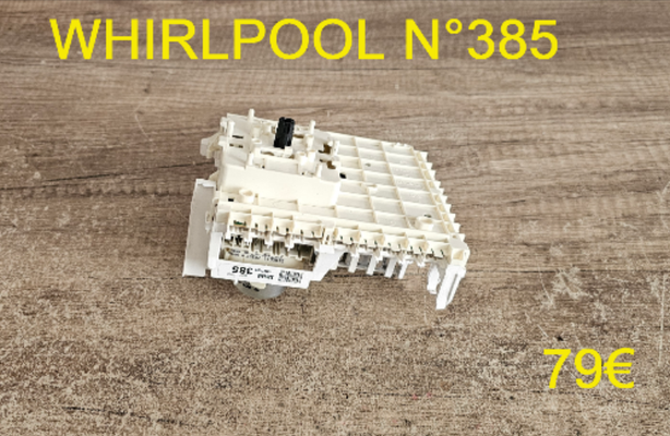 PROGRAMMATEUR LAVE-LINGE : WHIRLPOOL N°385